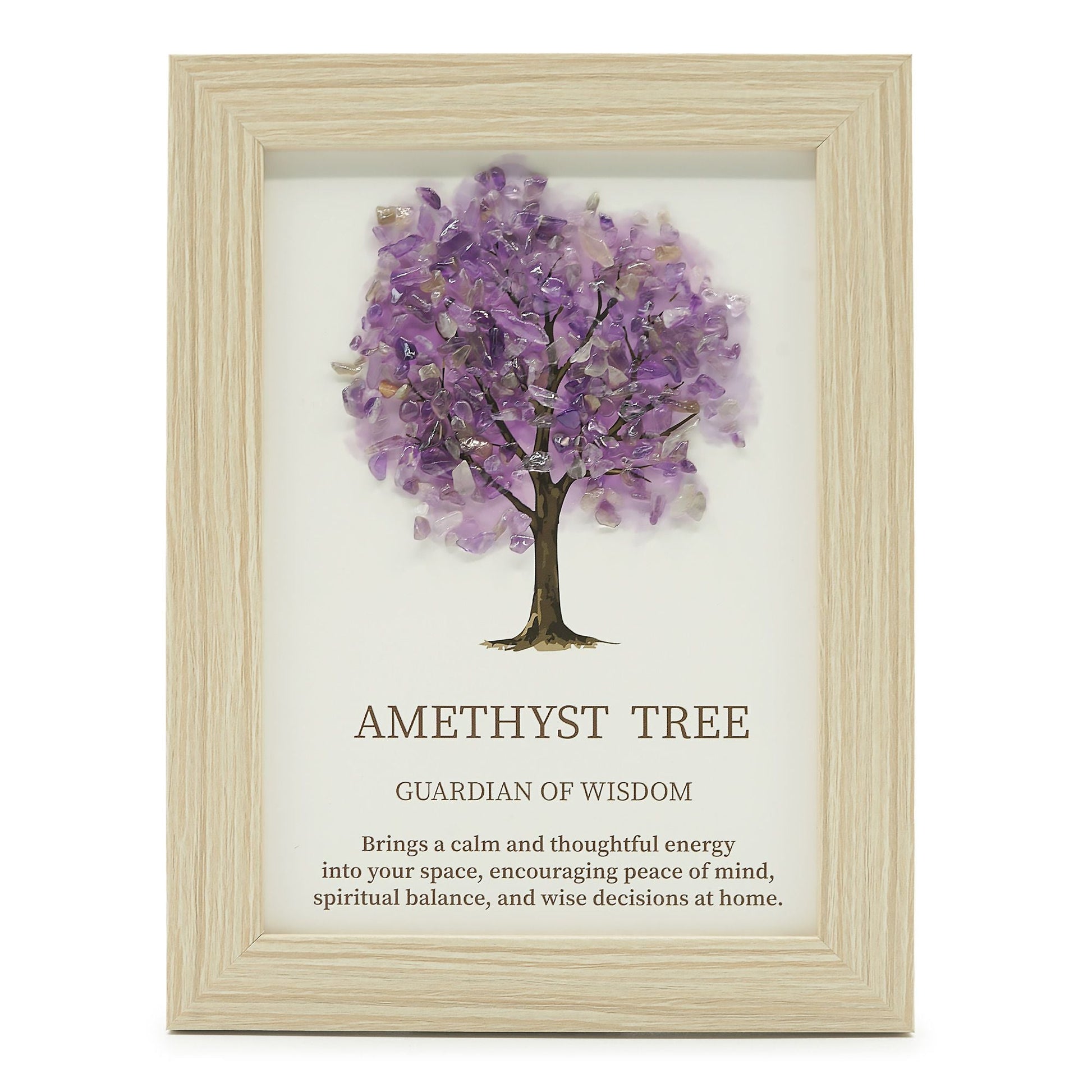 Gemstone Picture - Tree of Life - Amethyst (20x14.7x1cm) - Luna Panther