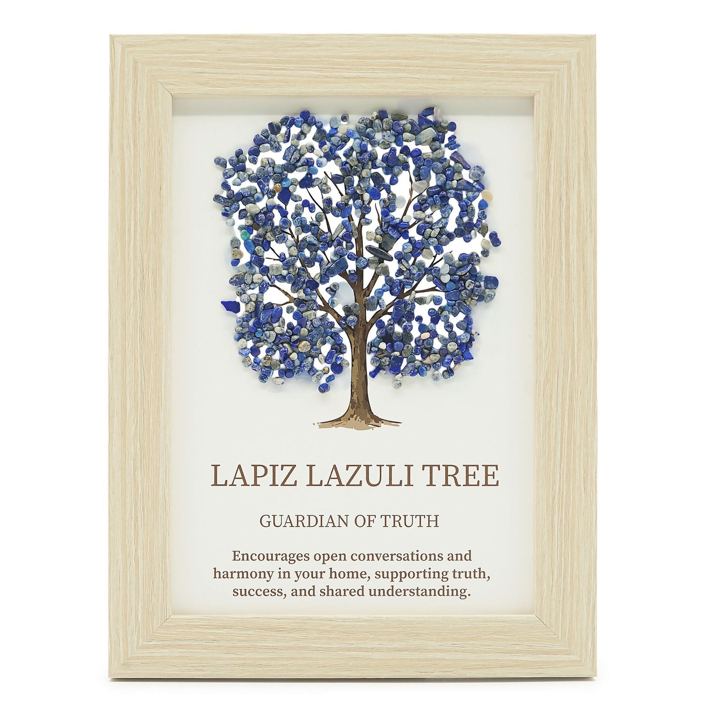 Gemstone Picture - Tree of Life - Lapiz (20x14.7x1cm) - Luna Panther