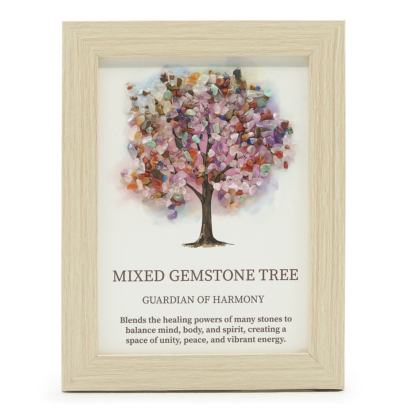 Gemstone Picture - Tree of Life - Multi (20x14.7x1cm) - Luna Panther