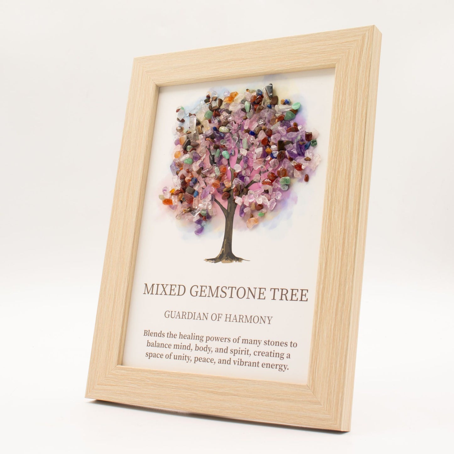 Gemstone Picture - Tree of Life - Multi (20x14.7x1cm) - Luna Panther