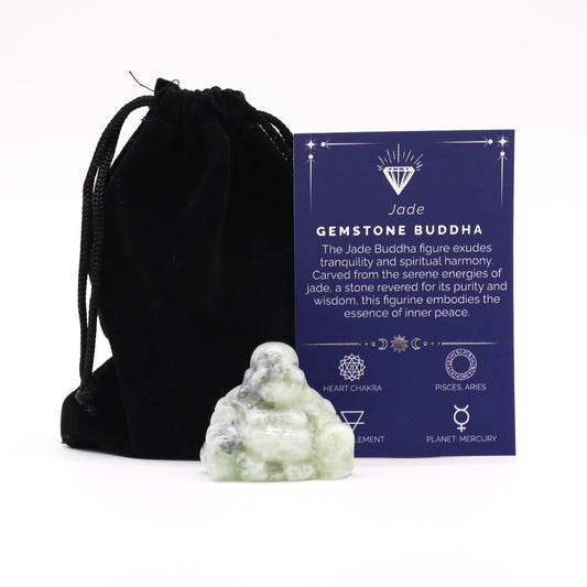 Gemstone Small Buddha – Jade - Luna Panther