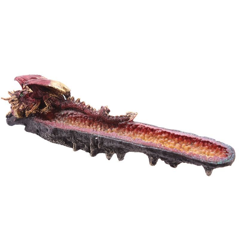 Geode Crystal Dragon Outcrop Incense Ashcatcher - Luna Panther