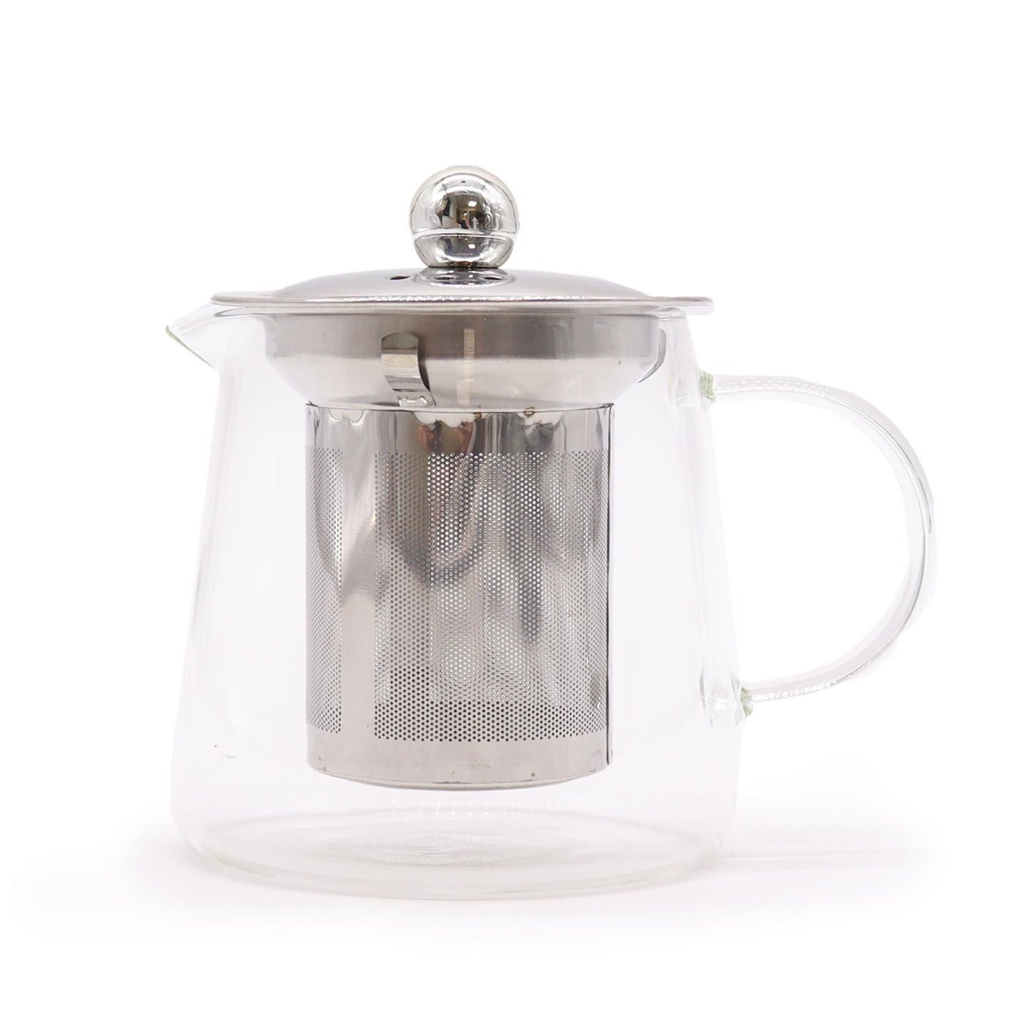 Glass Infuser Teapot - Flask Shape - 350ml - Luna Panther