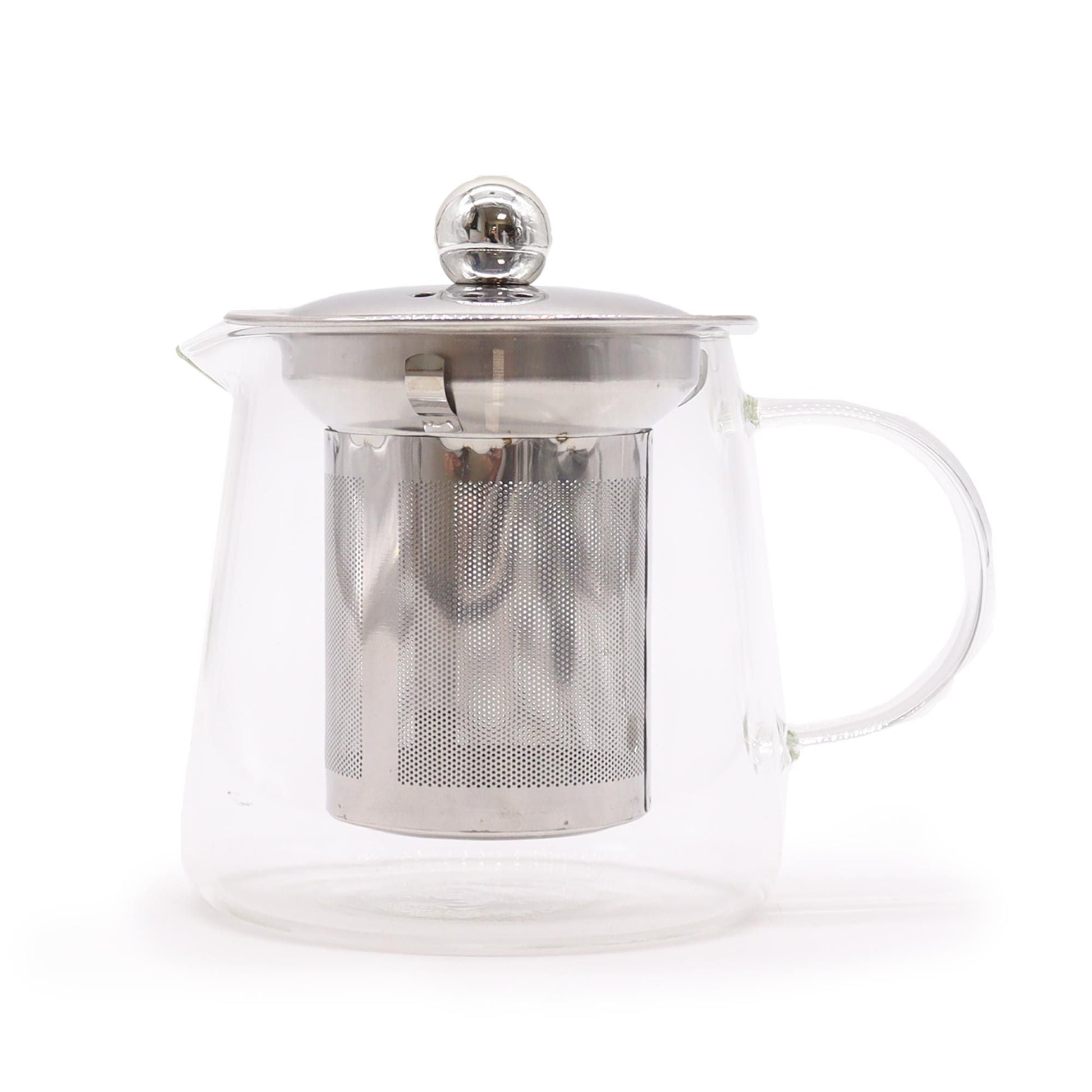 Glass Infuser Teapot - Flask Shape - 350ml - Luna Panther