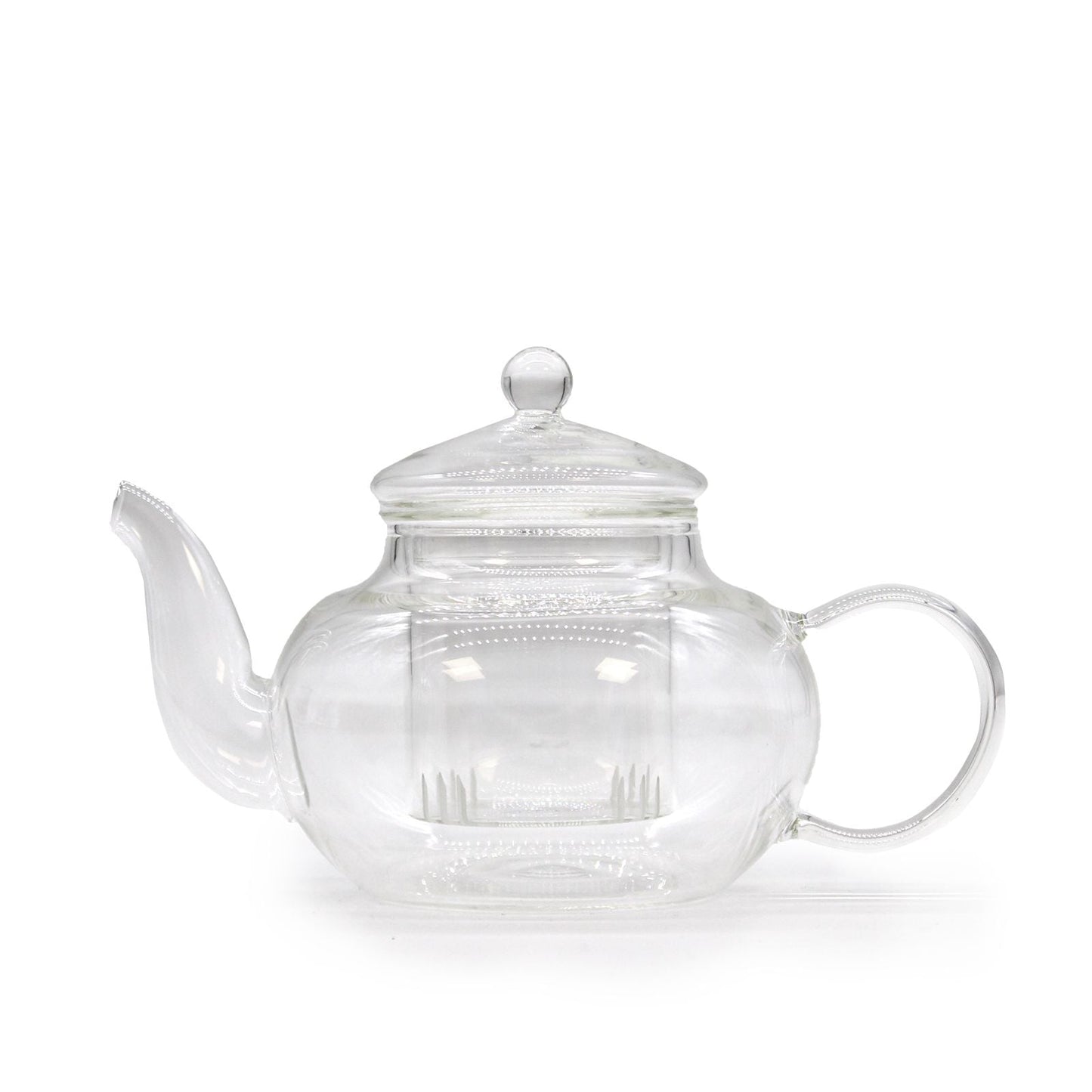 Glass Infuser Teapot - Round Pearl - 400ml - Luna Panther