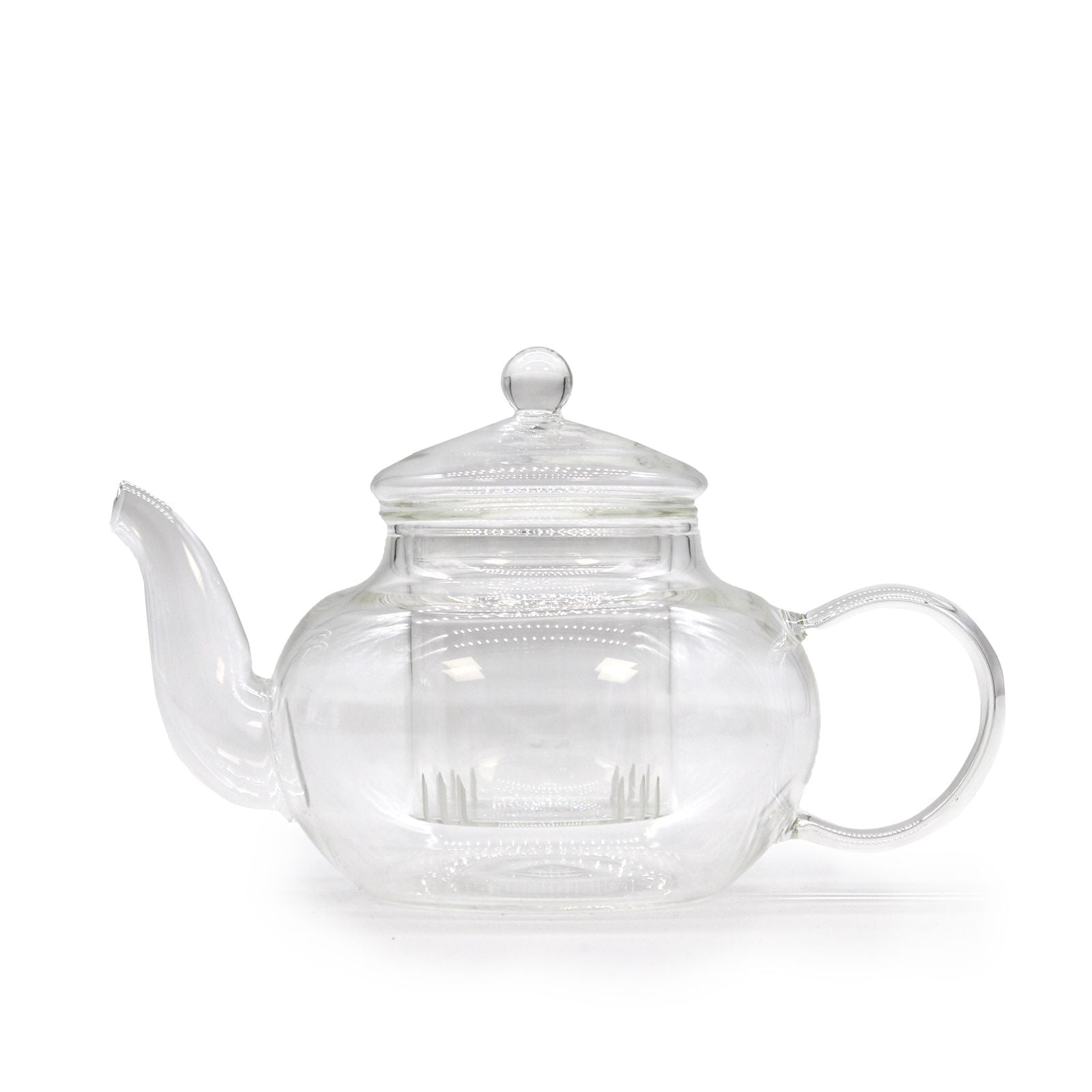 Glass Infuser Teapot - Round Pearl - 400ml - Luna Panther