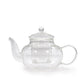 Glass Infuser Teapot - Round Pearl - 400ml - Luna Panther