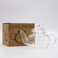 Glass Infuser Teapot - Round Pearl - 400ml - Luna Panther