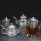 Glass Infuser Teapot - Round Pearl - 400ml - Luna Panther