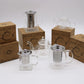 Glass Infuser Teapot - Round Pearl - 800ml - Luna Panther