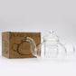 Glass Infuser Teapot - Round Pearl - 800ml - Luna Panther