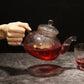Glass Infuser Teapot - Round Pearl - 800ml - Luna Panther