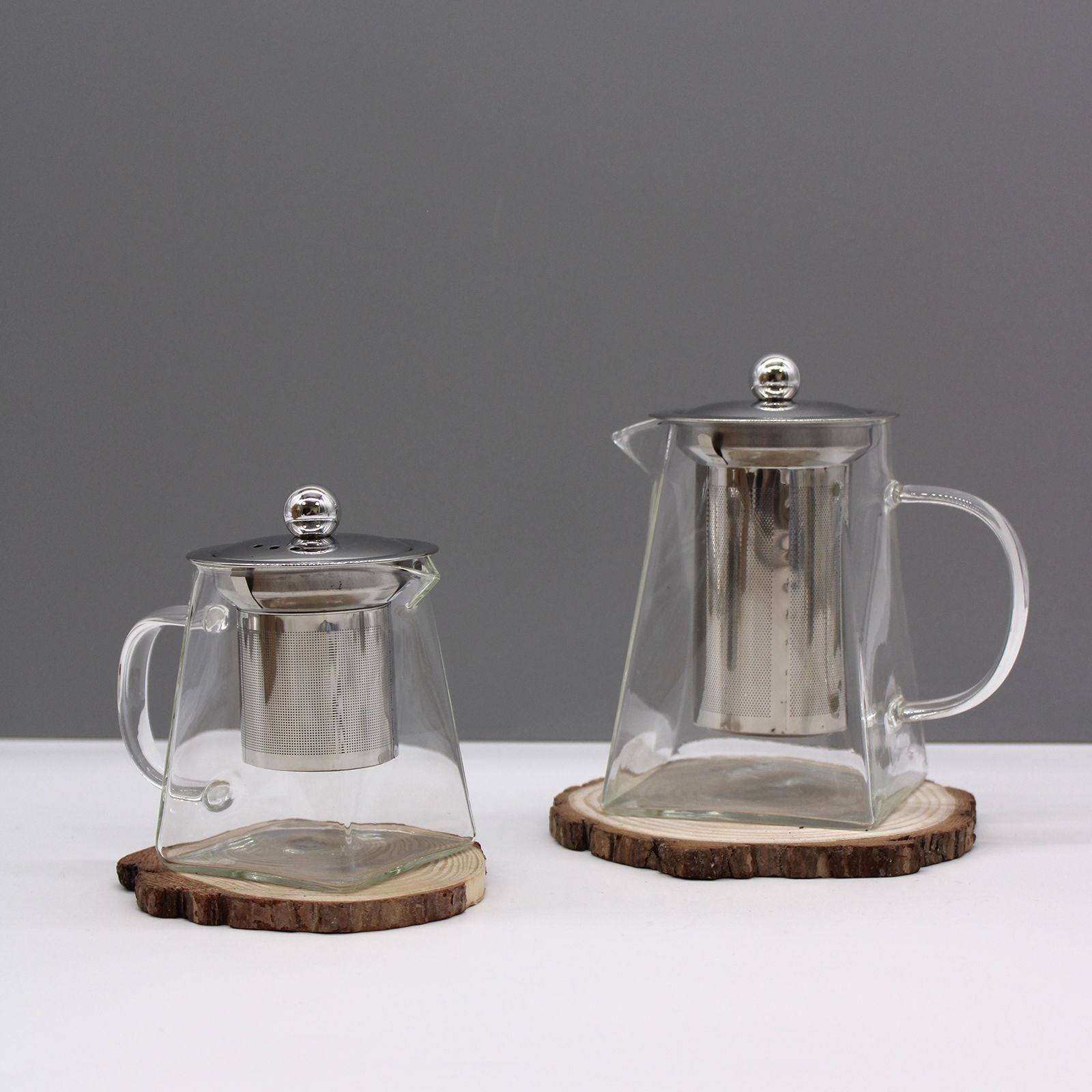 Glass Infuser Teapot - Tower Shape - 350ml - Luna Panther