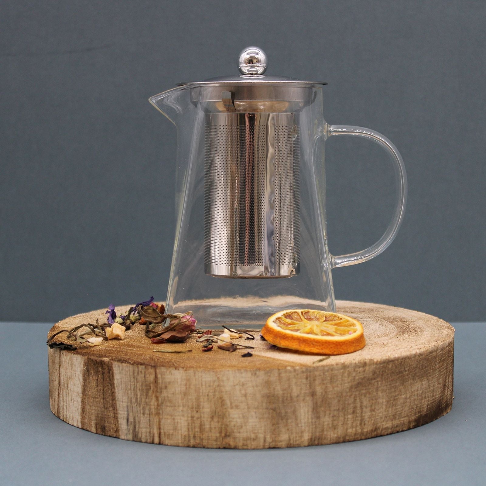 Glass Infuser Teapot - Tower Shape - 750ml - Luna Panther