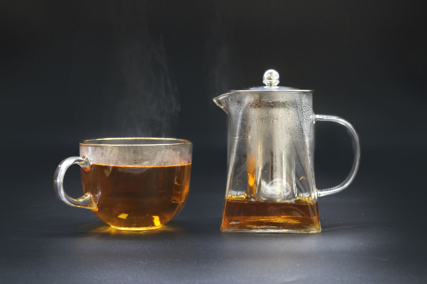 Glass Infuser Teapot - Tower Shape - 750ml - Luna Panther