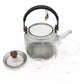 Glass Infuser Teapot - With Steamer System Charcoal - 1000ml - Luna Panther