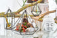 Glass Terrarium - Lantern Shape - Luna Panther