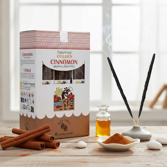 Golden Cinnamon Smudging Resin Sticks - 30g - Luna Panther