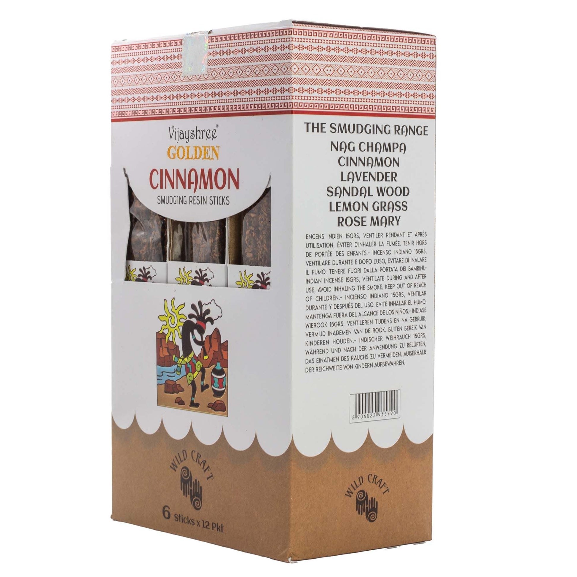 Golden Cinnamon Smudging Resin Sticks - 30g - Luna Panther
