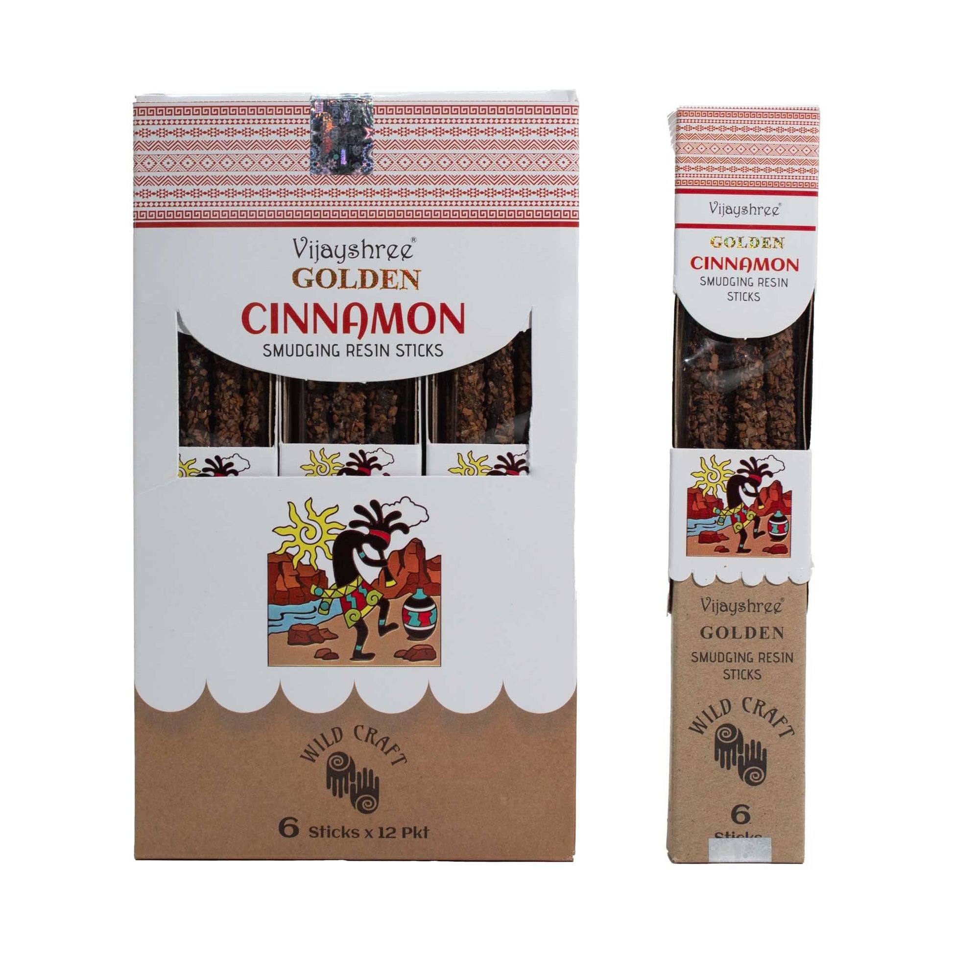Golden Cinnamon Smudging Resin Sticks - 30g - Luna Panther
