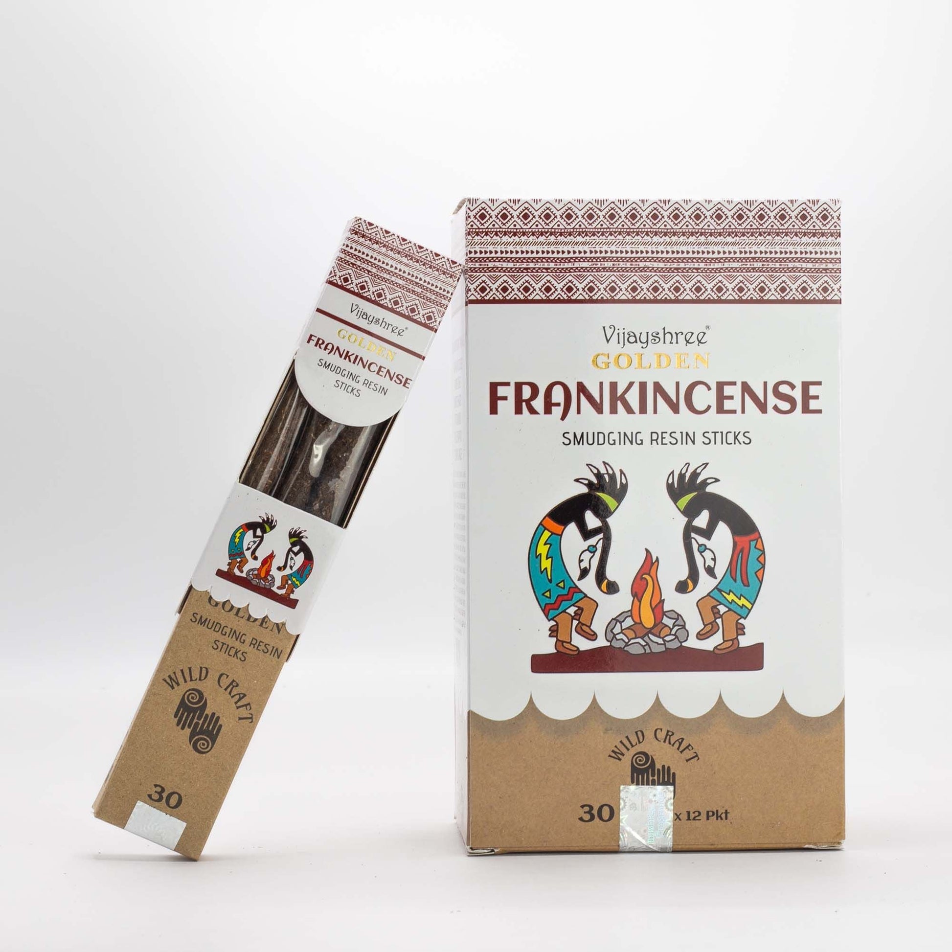 Golden Frankincense Smudging Resin Sticks - 30g - Luna Panther