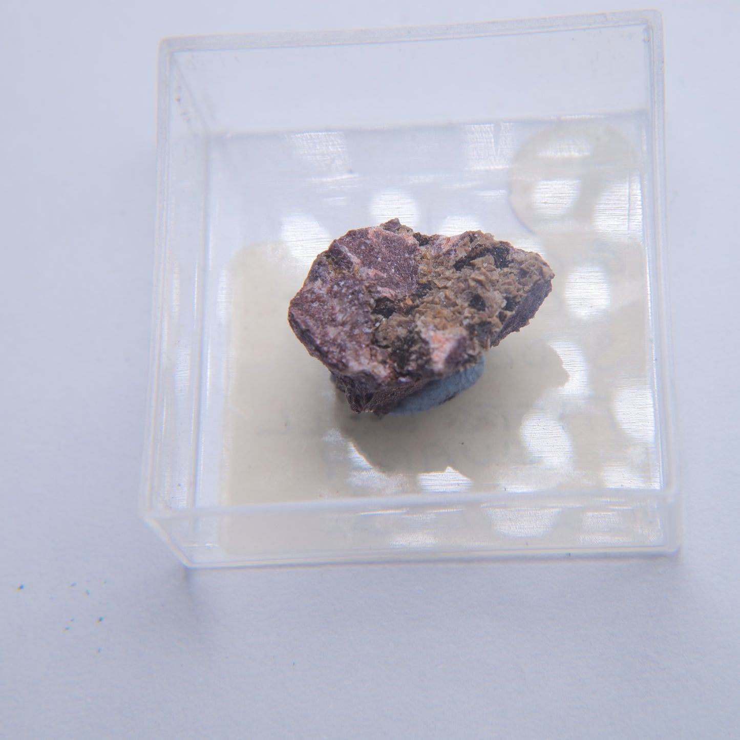 Golden Goethite & Siderite from Taff's Well Quarry, Pentyrch, Wales - Thumbnail