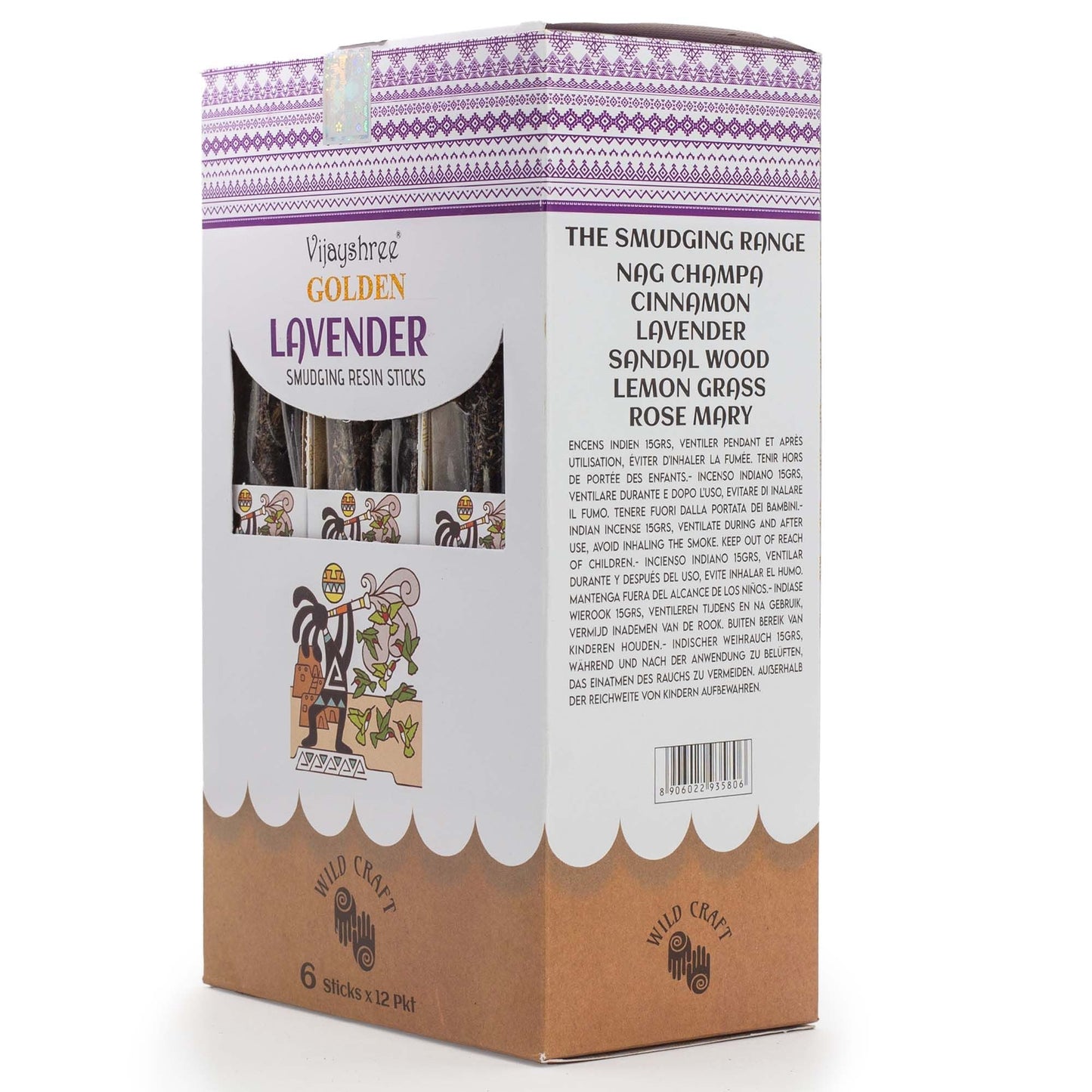Golden Lavender Smudging Resin Sticks - 30g - Luna Panther