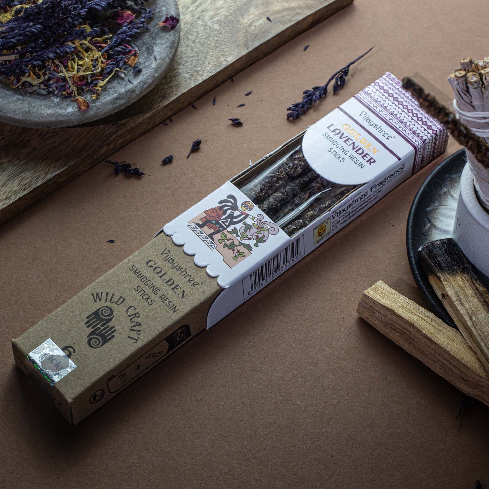 Golden Lavender Smudging Resin Sticks - 30g - Luna Panther