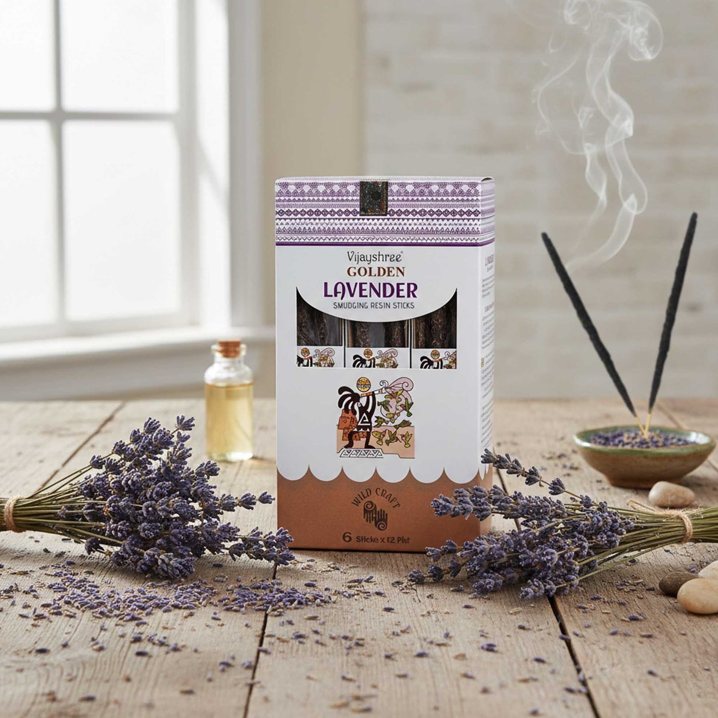 Golden Lavender Smudging Resin Sticks - 30g - Luna Panther