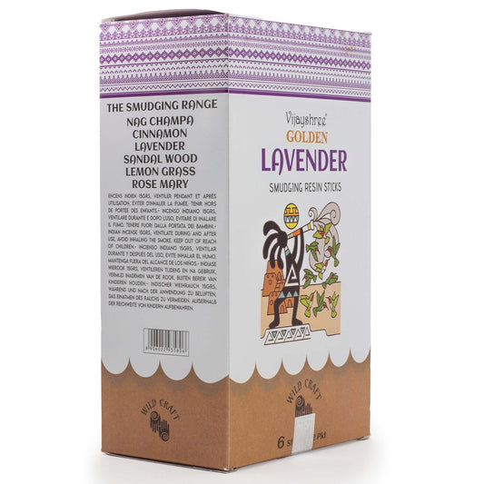 Golden Lavender Smudging Resin Sticks - 30g - Luna Panther alternate view