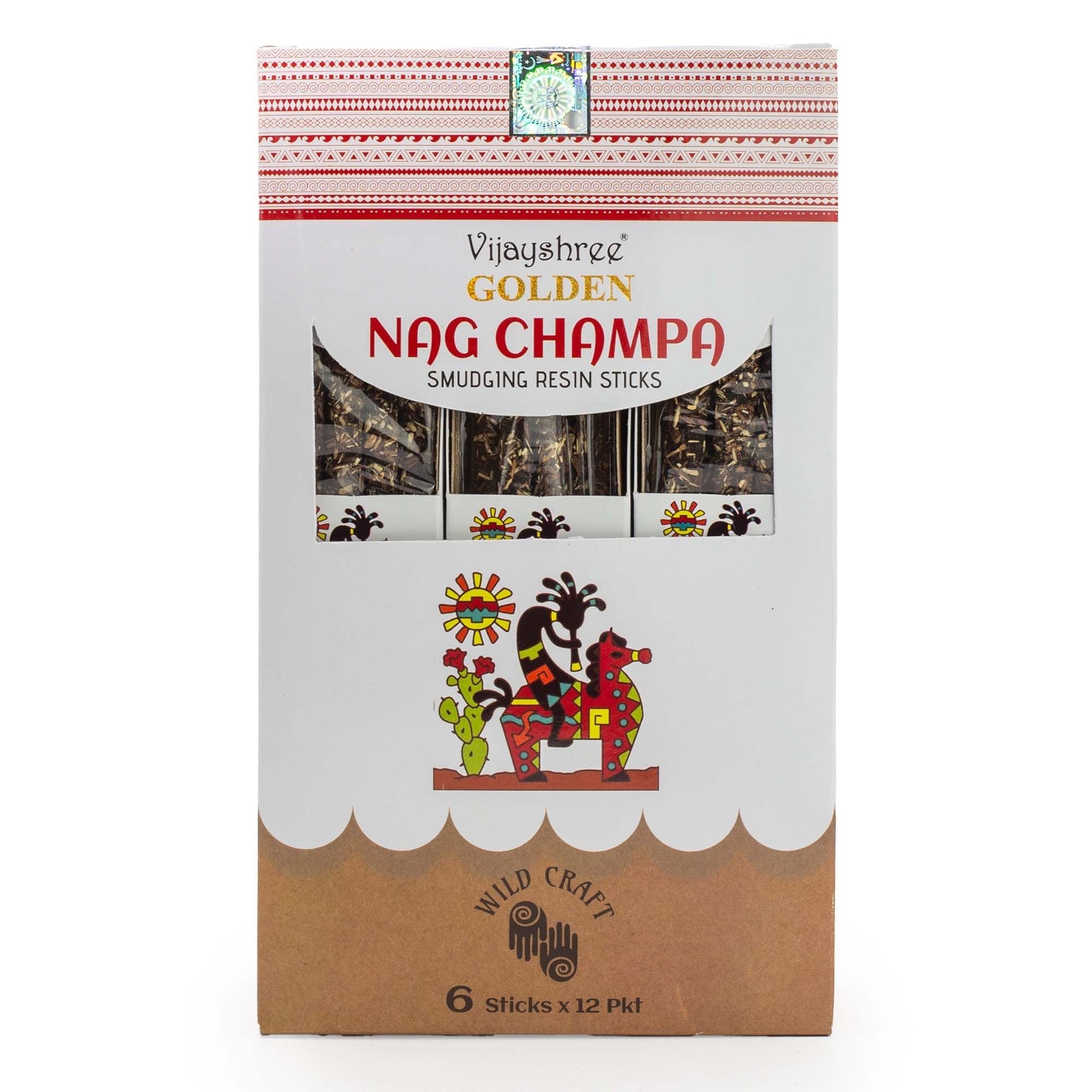 Golden Nag Champa Smudging Resin Sticks - 30g - Luna Panther