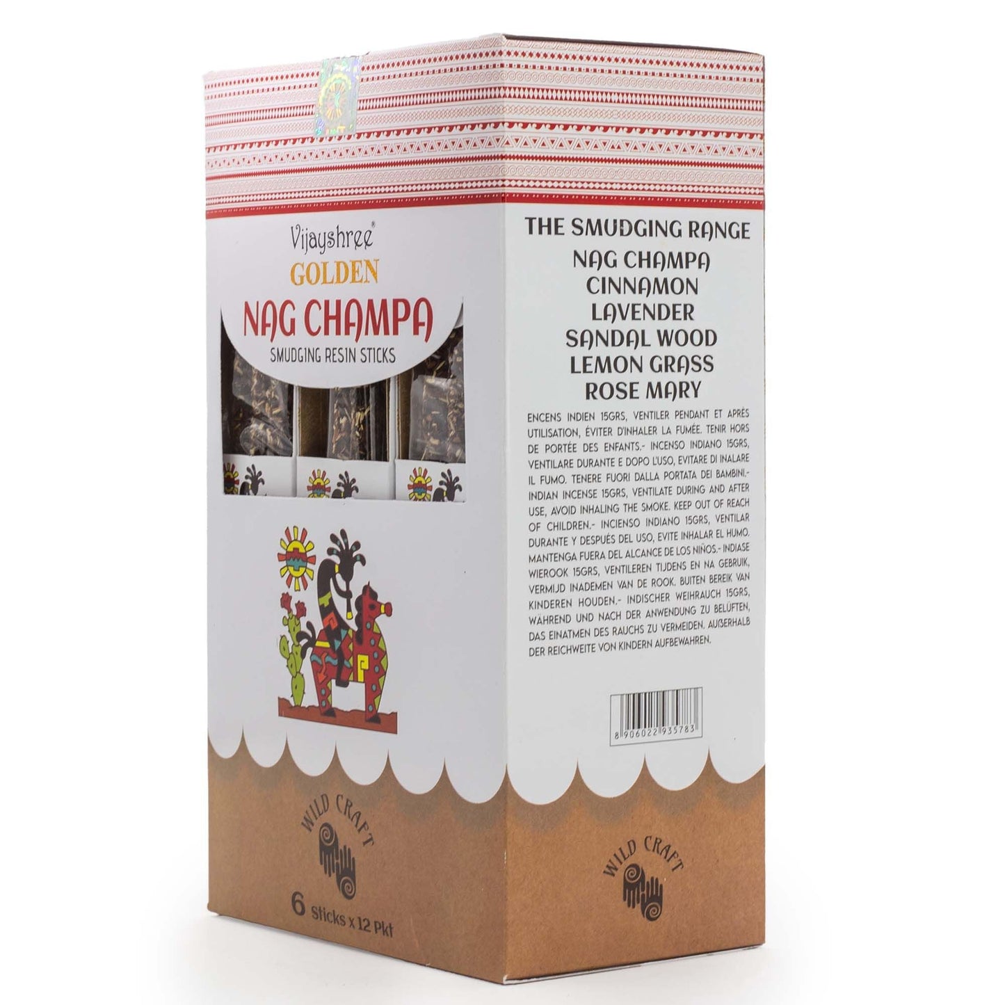 Golden Nag Champa Smudging Resin Sticks - 30g - Luna Panther