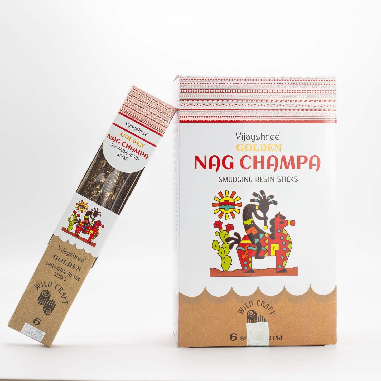 Golden Nag Champa Smudging Resin Sticks - 30g - Luna Panther