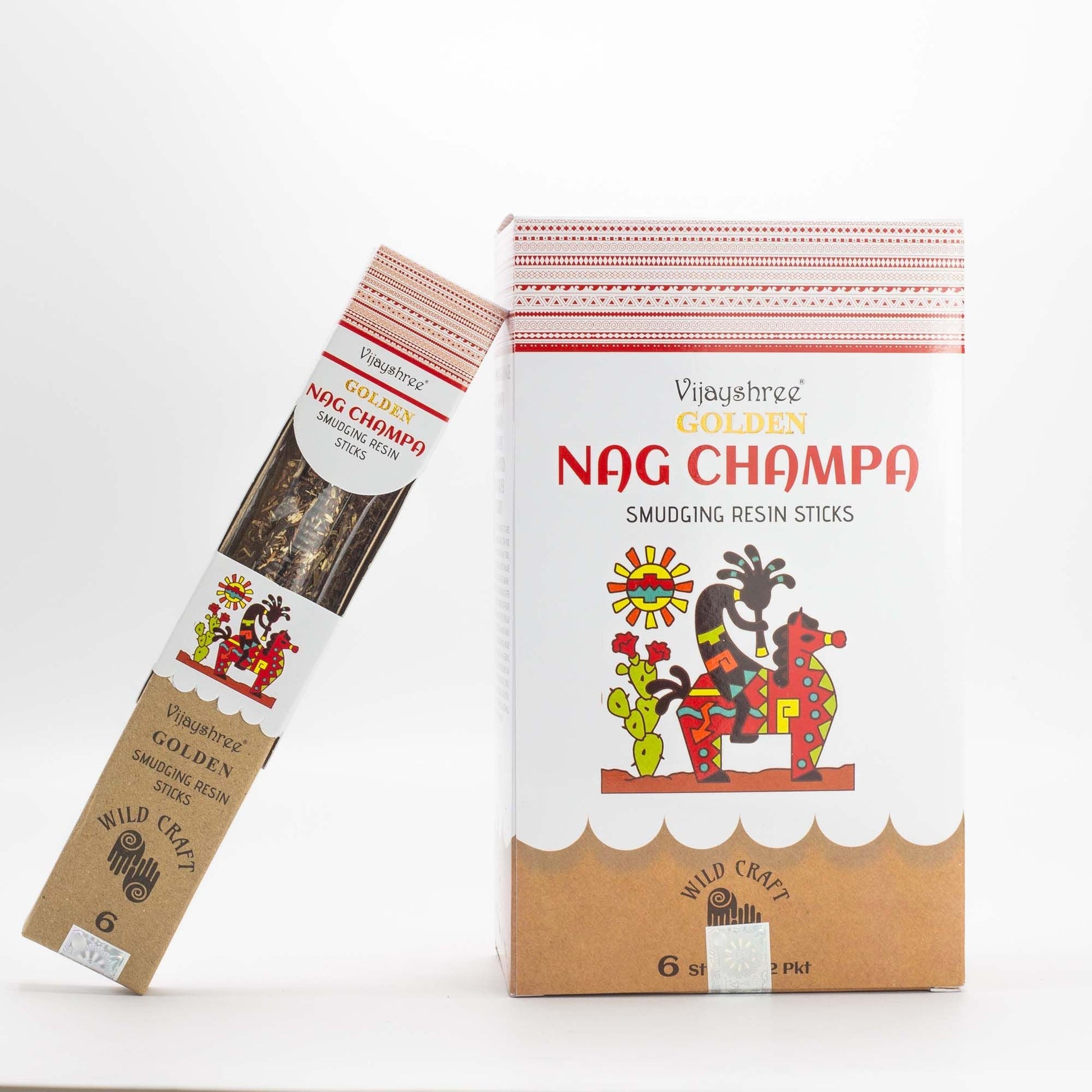 Golden Nag Champa Smudging Resin Sticks - 30g - Luna Panther