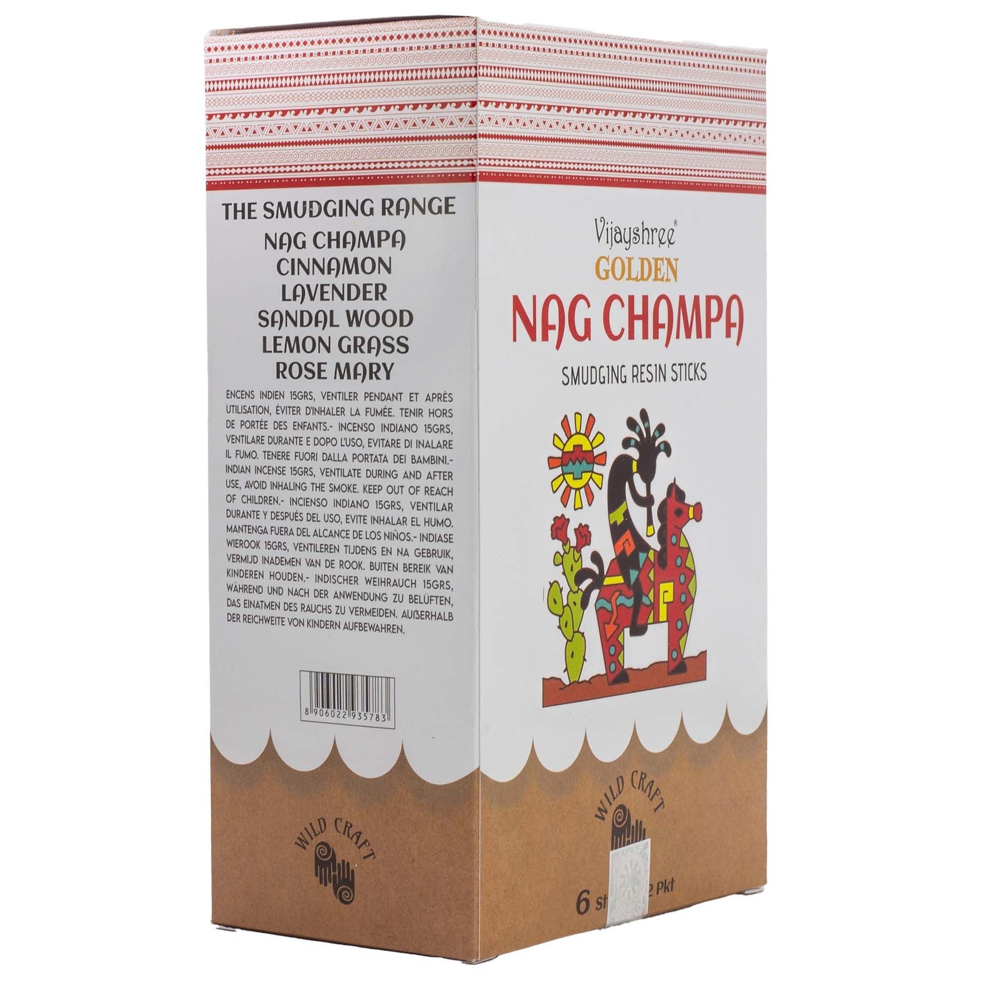 Golden Nag Champa Smudging Resin Sticks - 30g - Luna Panther