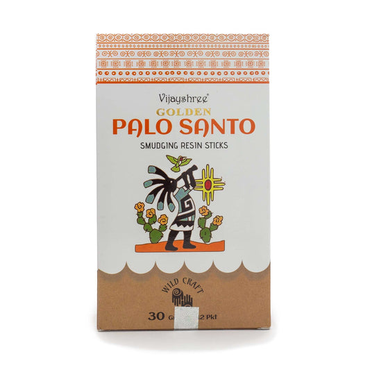 Golden Palo Santo Smudging Resin Sticks - 30g - Luna Panther