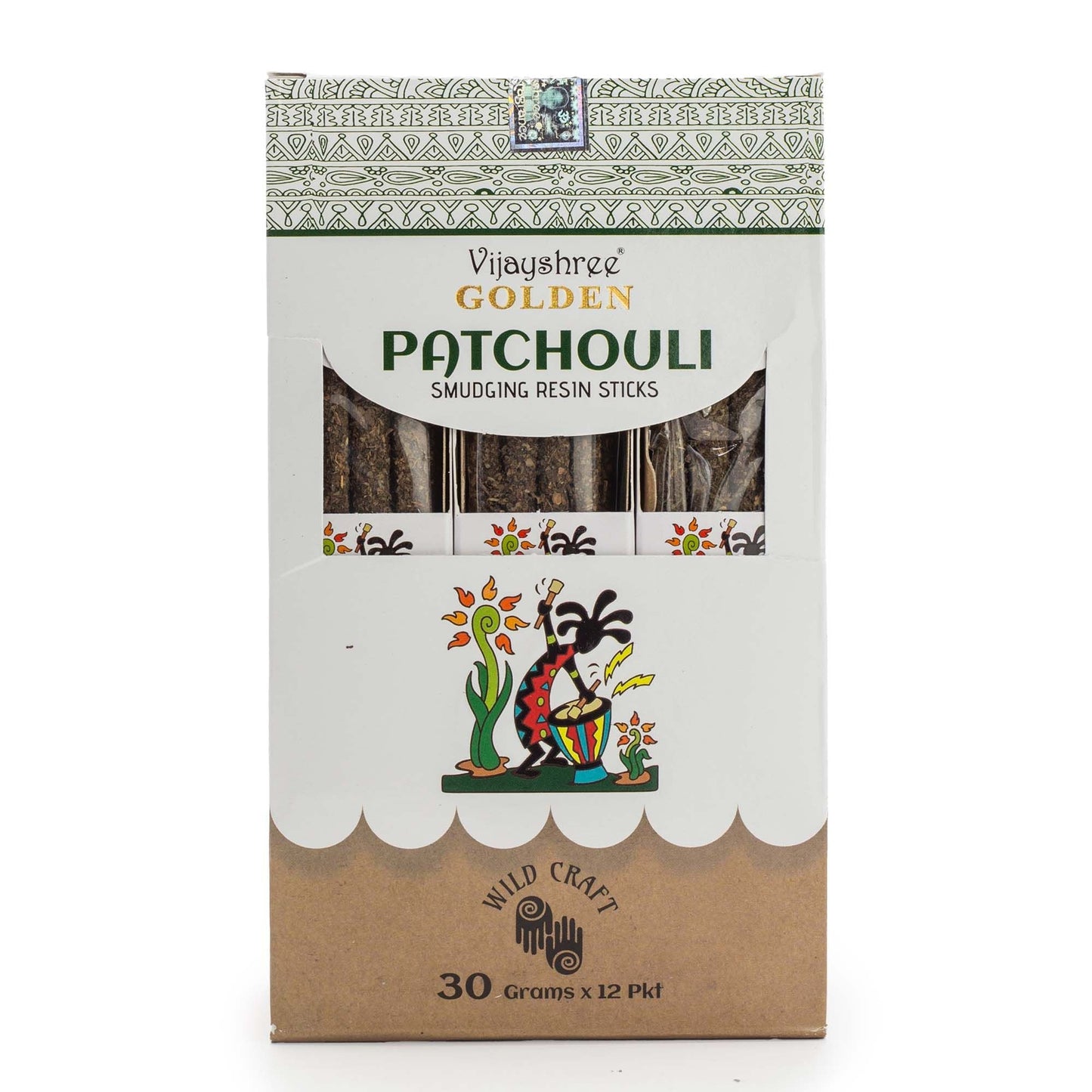 Golden Patchouli Smudging Resin Sticks - 30g - Luna Panther