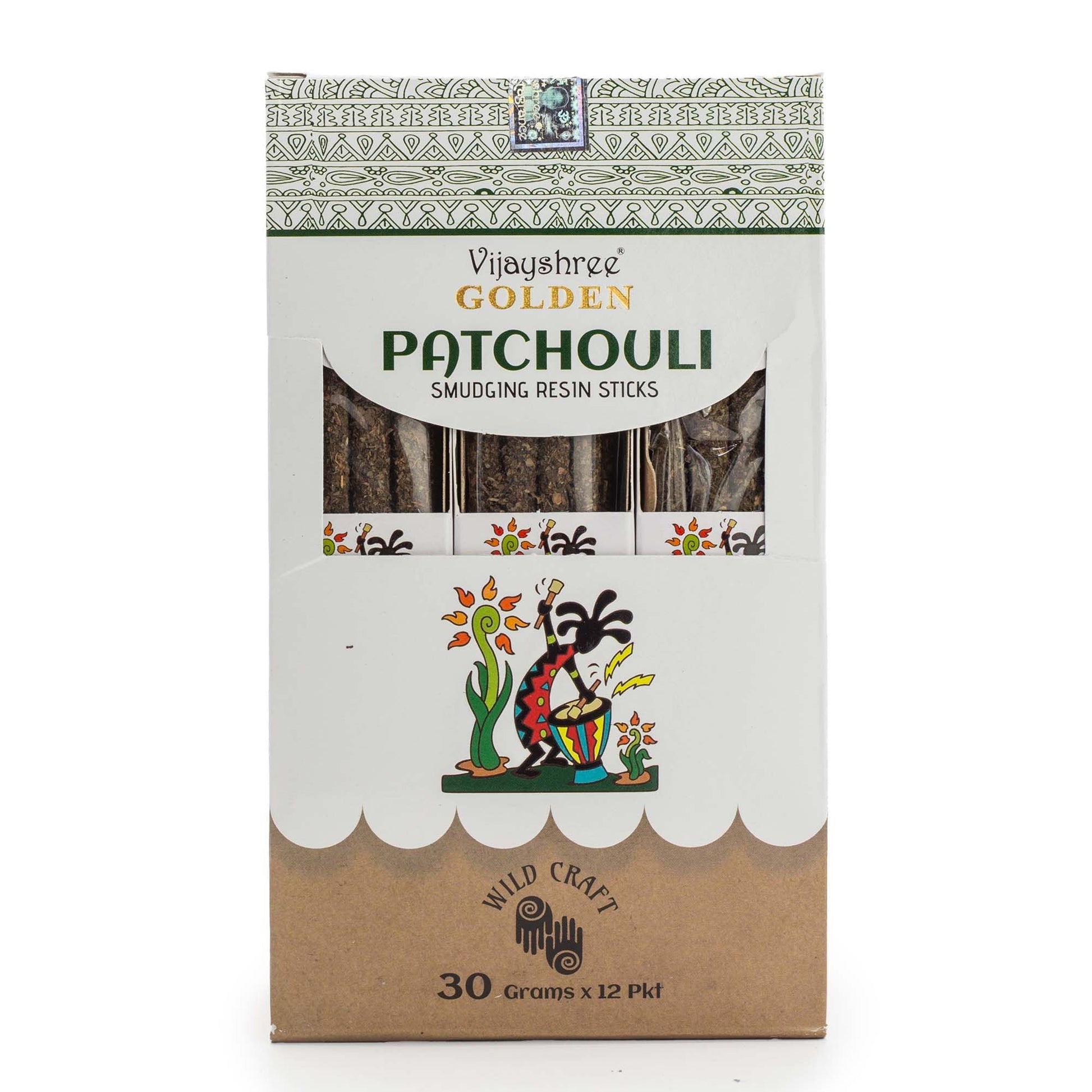 Golden Patchouli Smudging Resin Sticks - 30g - Luna Panther