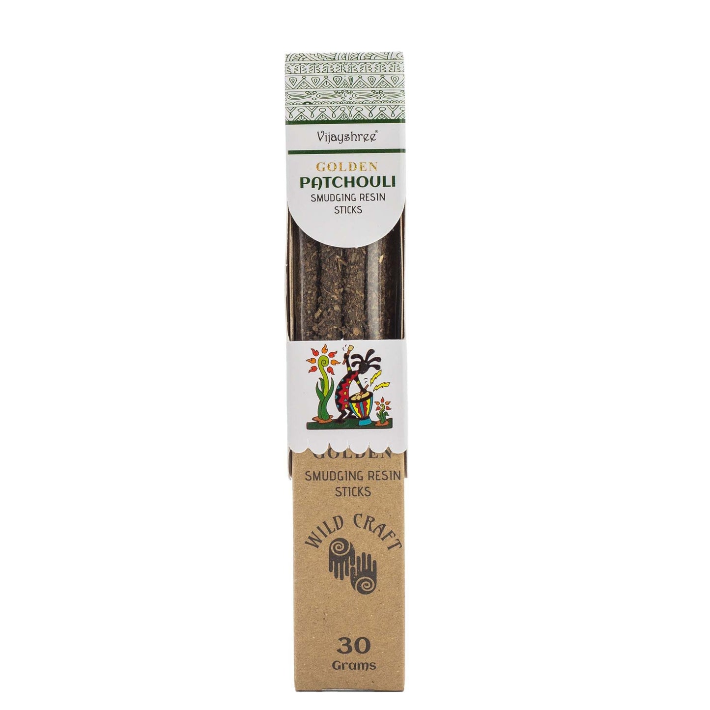 Golden Patchouli Smudging Resin Sticks - 30g - Luna Panther