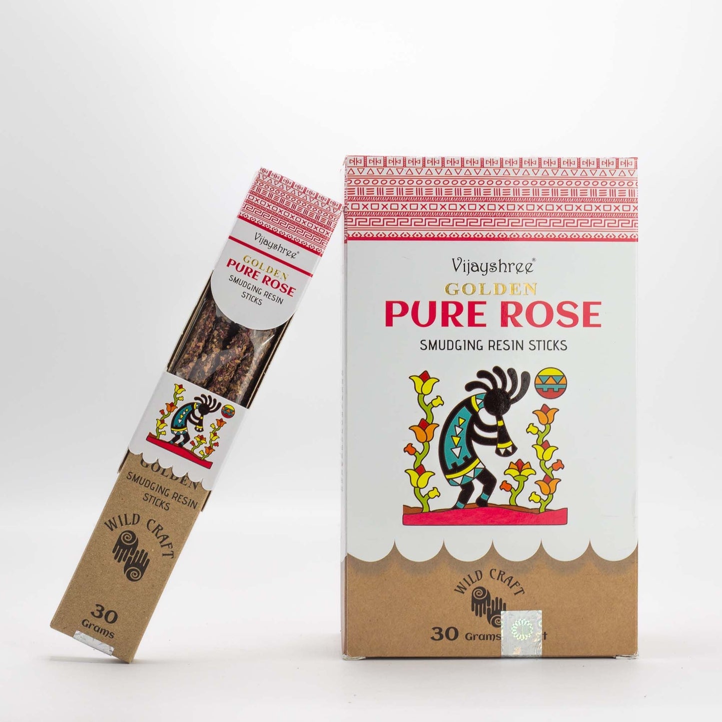 Golden Pure Rose Smudging Resin Sticks - 30g - Luna Panther