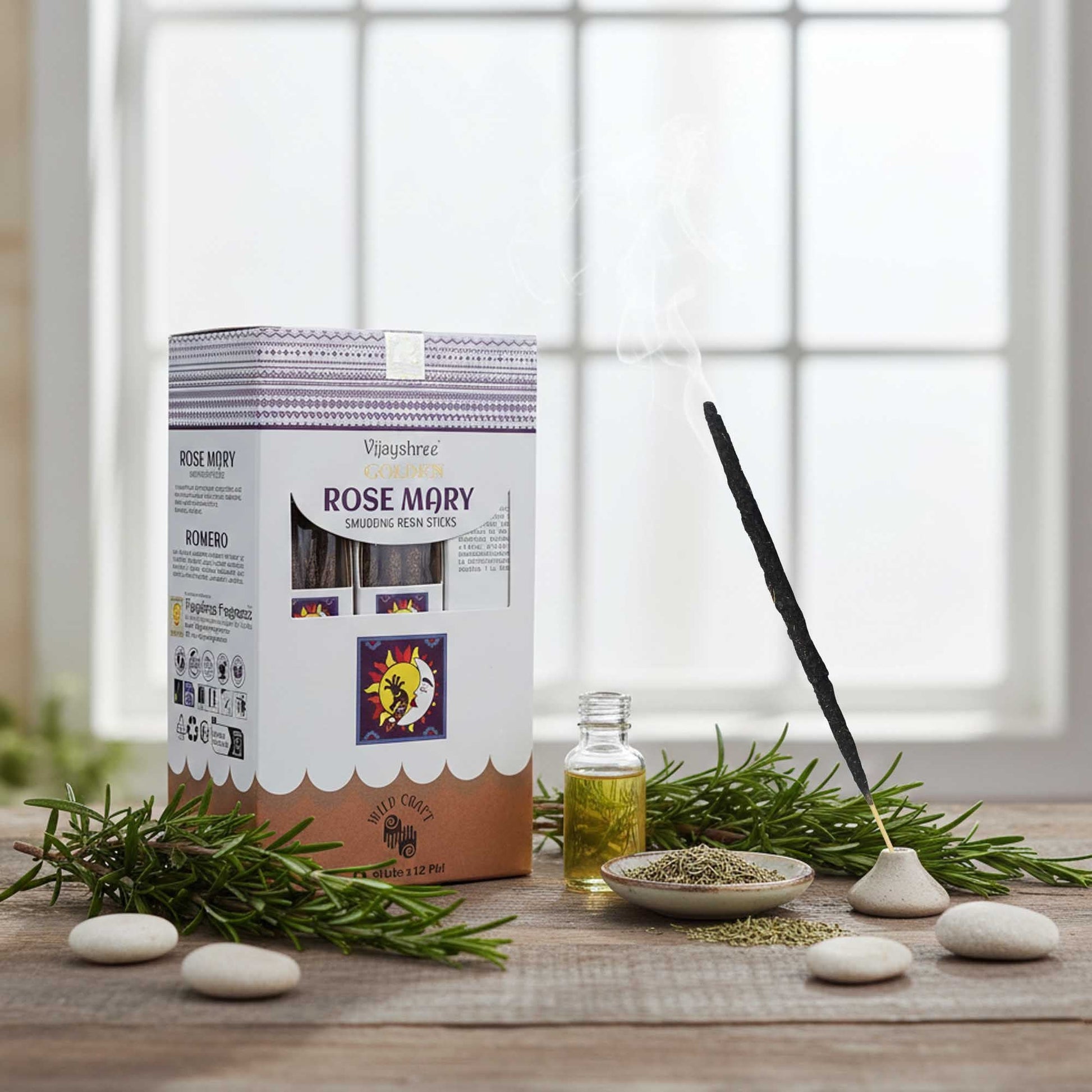 Golden Rosemary Smudging Resin Sticks - 30g - Luna Panther