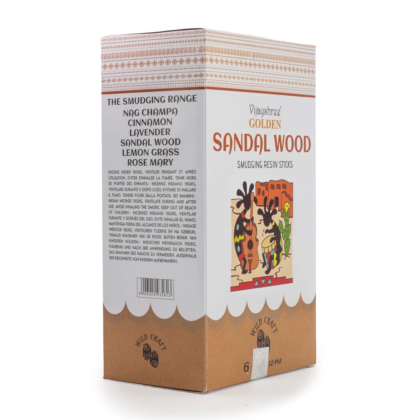 Golden Sandalwood Smudging Resin Sticks - 30g - Luna Panther