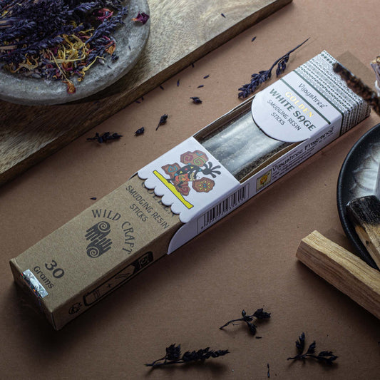 Golden White Sage Smudging Resin Sticks - 30g - Luna Panther