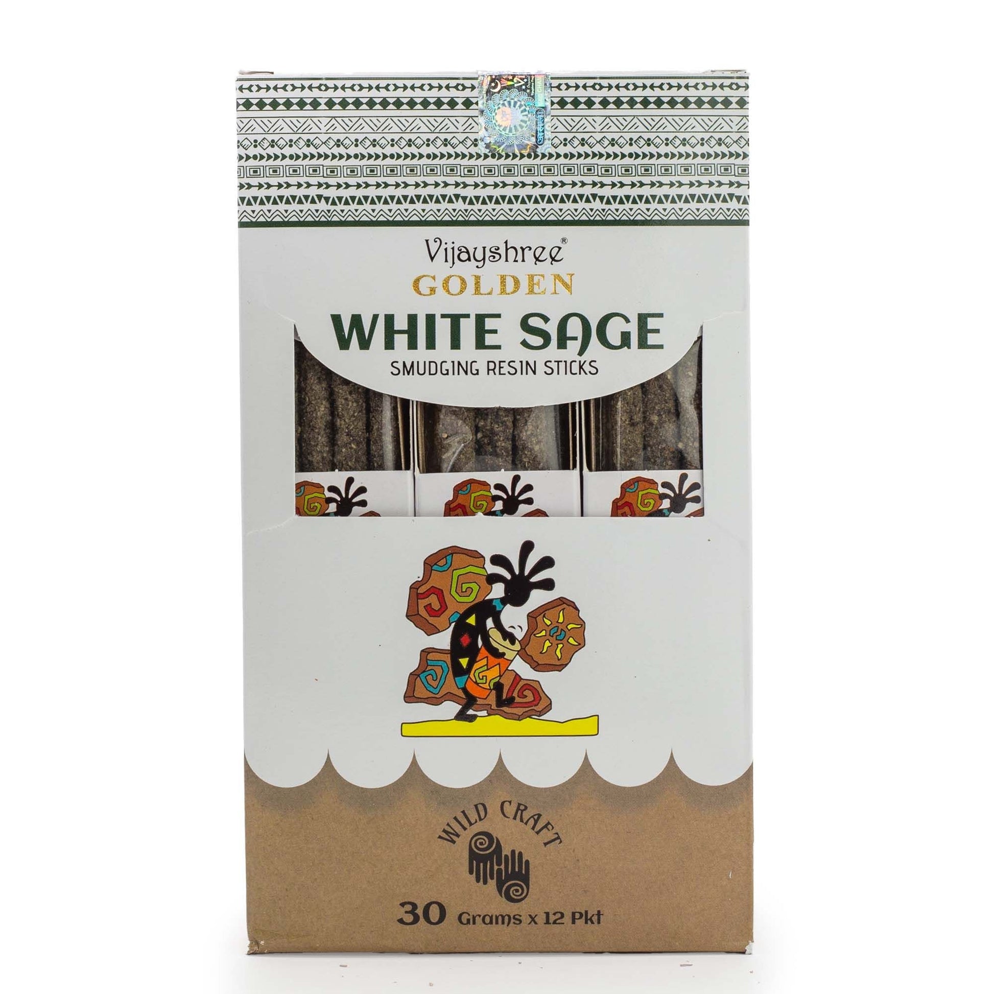 Golden White Sage Smudging Resin Sticks - 30g - Luna Panther