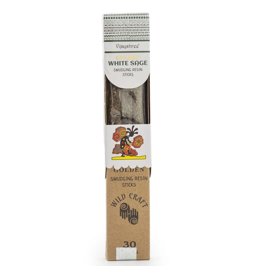 Golden White Sage Smudging Resin Sticks - 30g - Luna Panther alternate view