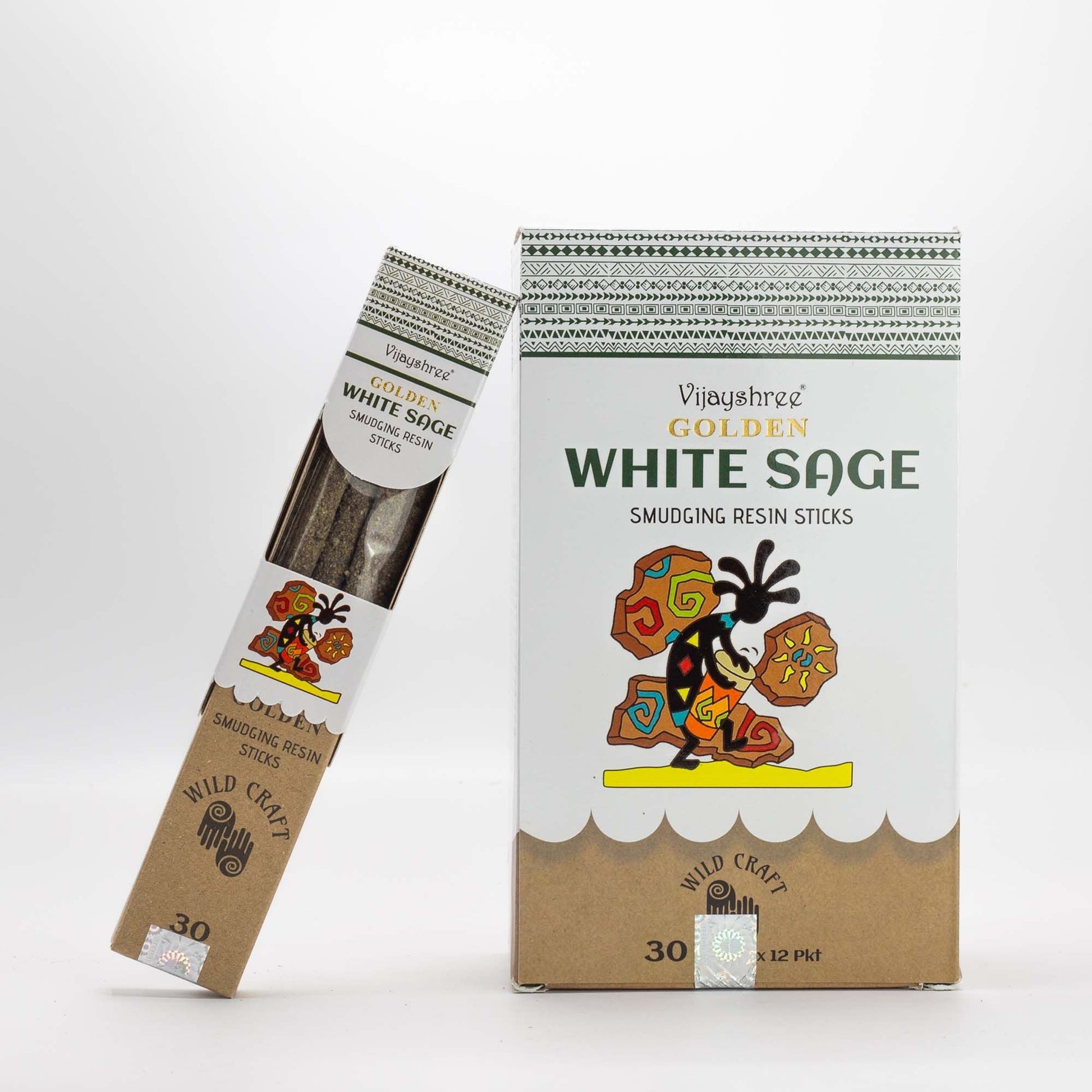 Golden White Sage Smudging Resin Sticks - 30g - Luna Panther