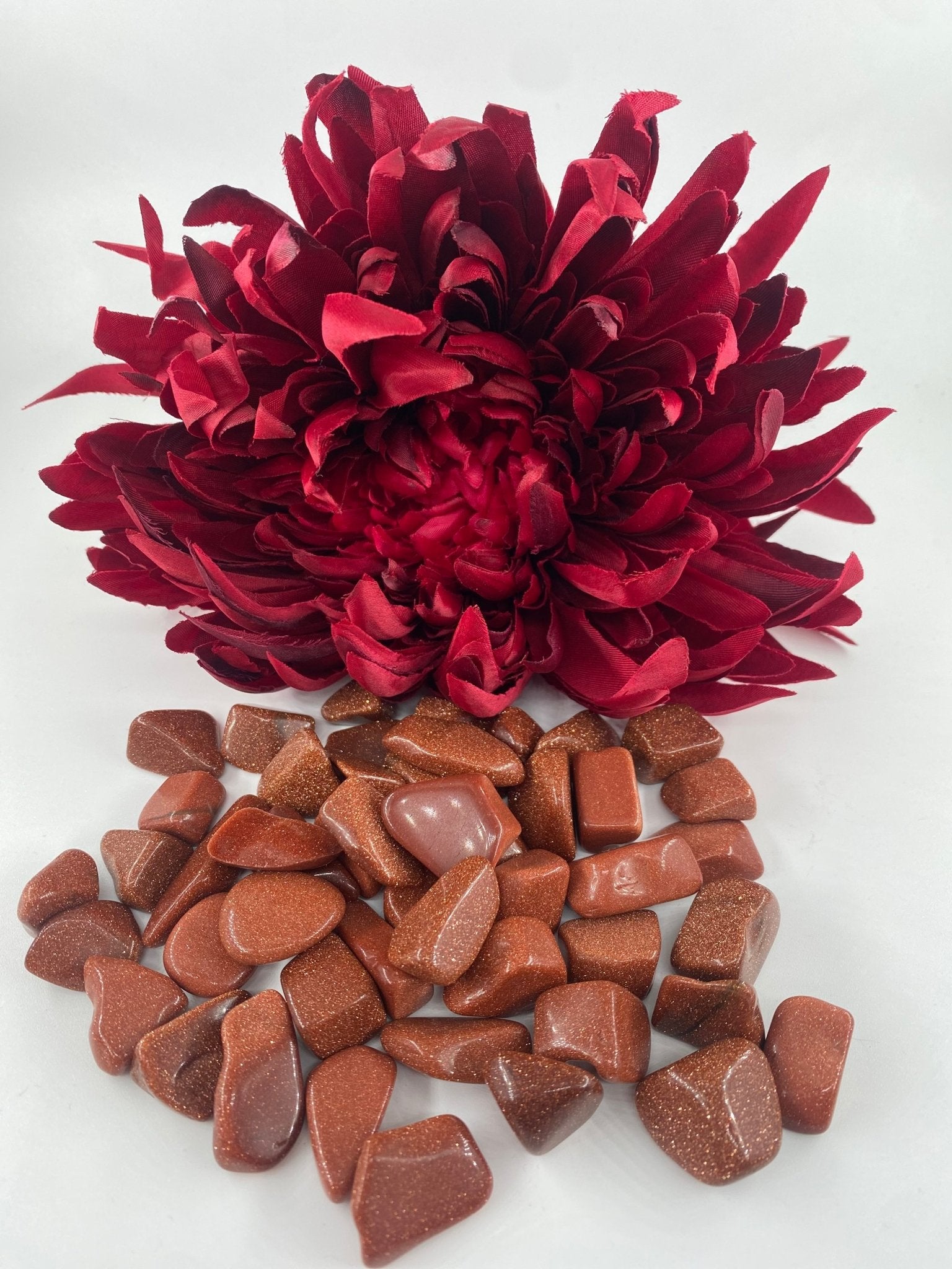 Polished Goldstone - Small Tumble Stone featuring natural patterning and unique variations - Luna Panther