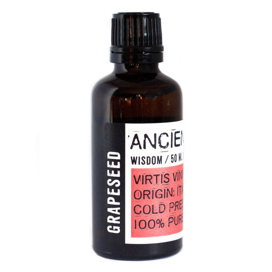 Polished Grapeseed Oil - 50ml featuring natural patterning and unique variations - Luna Panther