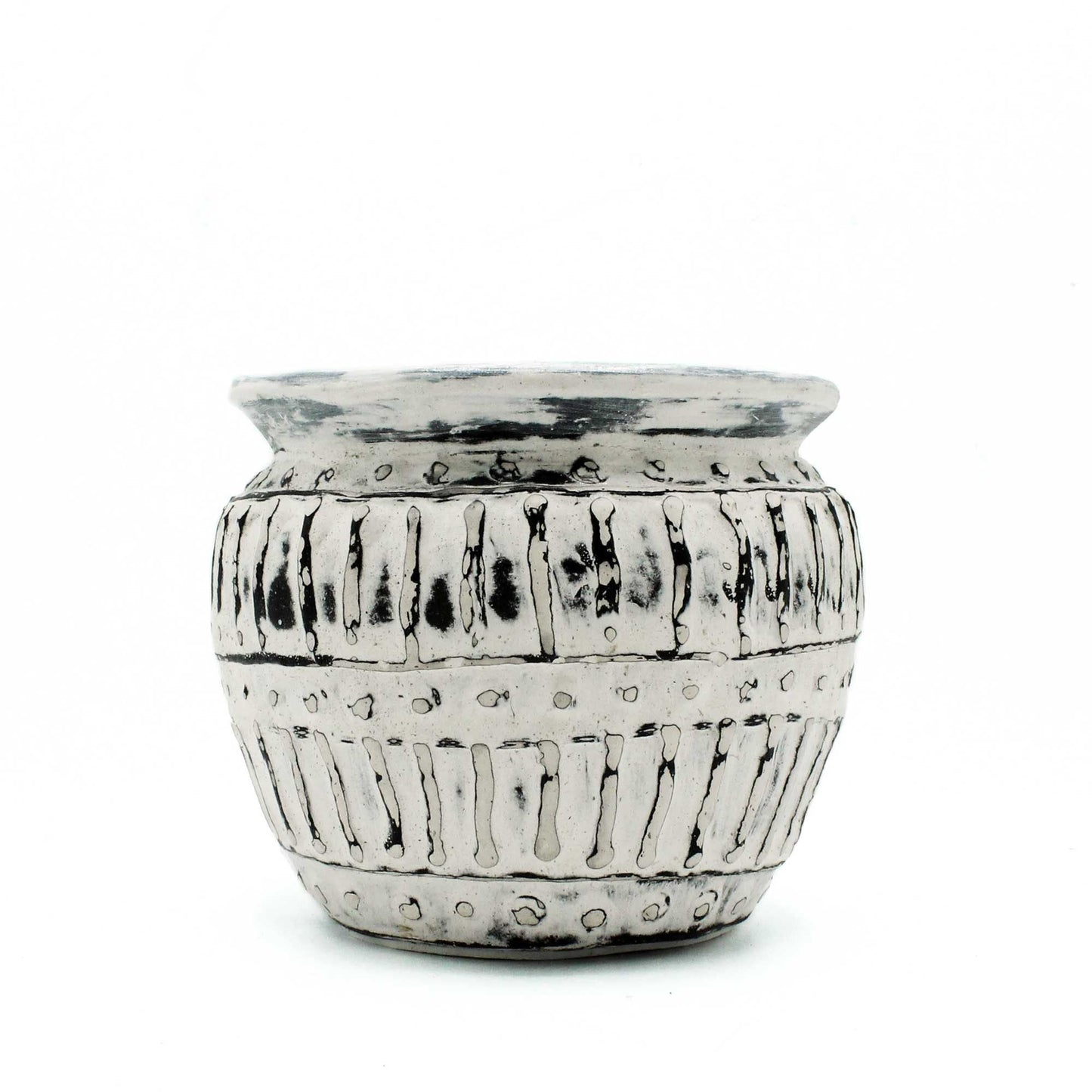 Greek Clay Plant Pot - Cream 12cm - Luna Panther