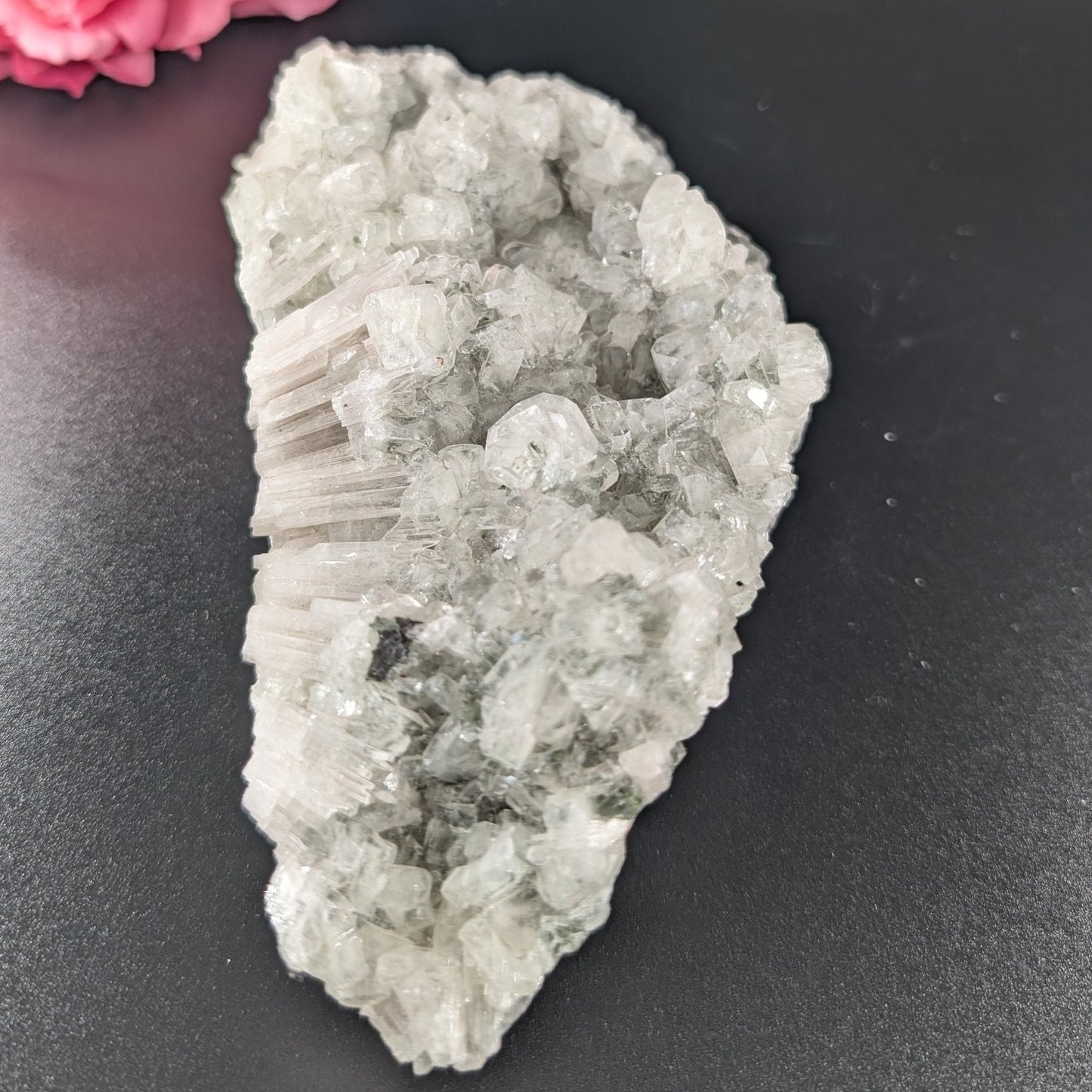 Polished Green Apophylite Stillbite 346G featuring natural patterning and unique variations - Luna Panther